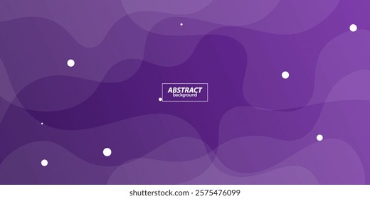 Modern abstract purple gradient wave liquid geometric background with liquid style gradient color. Suitable for banner, flyer, etc. Vector Eps10