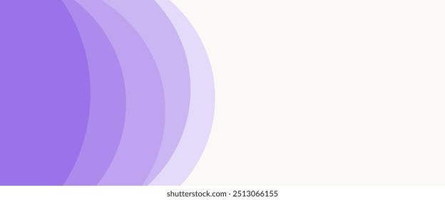 modern abstract purple semicircle shape background banner vector illustration	

