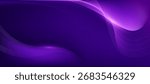 Modern abstract purple wave on dark background,tech banner, corporate business concept, hi-tech abstract background, vector illustration for business or presentation