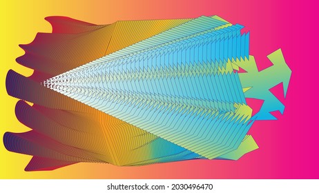Modern abstract random full color gradation with size 16 : 9. digital art. suitable for presentation, background, wallpaper, brochure, poster and status update on social media