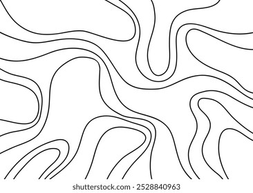 Linha ondulada aleatória abstrata moderna boa para tecido, têxtil, azulejo, pano de fundo de banner.