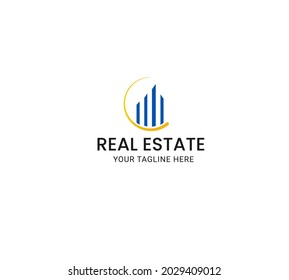 Modern Abstract Real Estate Logo 