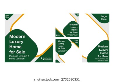 Modern Abstract Real Estate Post Template Set