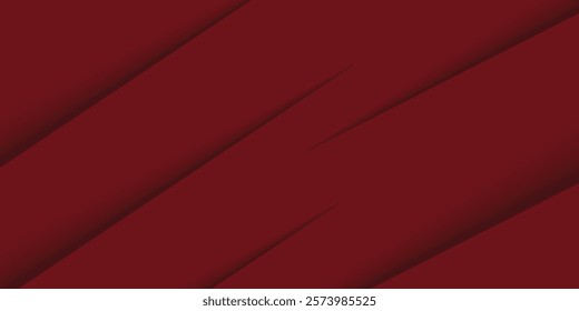Modern abstract red background with diagonal line. Simple graphic design element. Futuristic concept. Horizontal banner template with space for your text. Vector