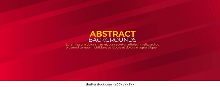 Modern abstract red background with diagonal lines and gradient effect.