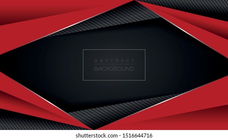 Modern Abstract Red Black Background