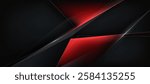 Modern abstract red with black polygon elegant background vector illustration for banner business product presentation
