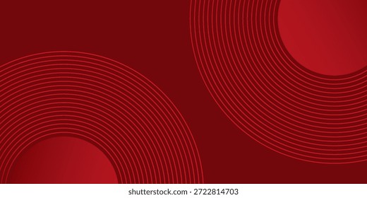 Fondo abstracto moderno del círculo rojo con el Vector dinámico de la composición de las Formas 