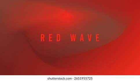 Modern abstract red mesh gradient background featuring smooth flowing curves and warm scarlet tones. This stylish design creates a sense of energy and passion, perfect for posters