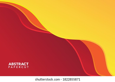fondo de corte de papel rojo abstracto moderno