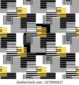 Modern Abstract red stripped geometric seamless pattern.Lines, stripes.

