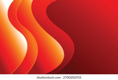 modelo moderno e abstrato de desenho de fundo de onda vermelha