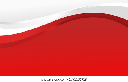 Modern Abstract Red and White Background vector illustration in gradient style. 