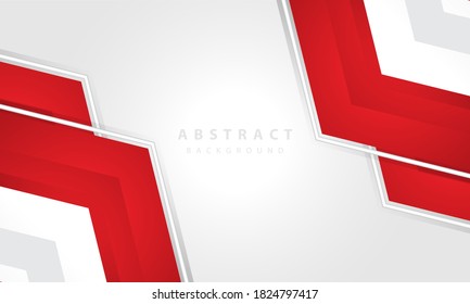 Modern abstract  red and white background vector. Elegant concept design vector