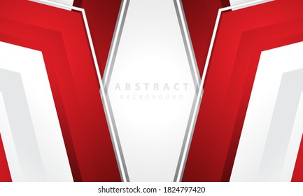 Modern abstract  red and white background vector. Elegant concept design vector