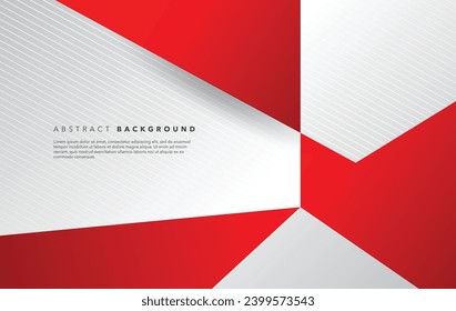 diseño de fondo moderno y abstracto en rojo y blanco
