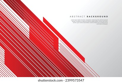 modern abstract red and white background design