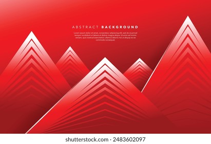 diseño abstracto moderno del fondo blanco rojo