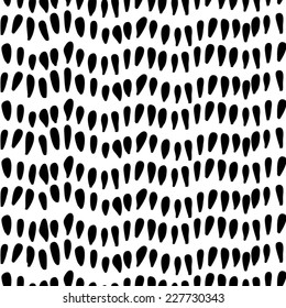 Modern Abstract Repeating Background With Tear Drop Vector Pattern