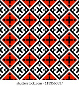 The modern abstract repeating geometrical pattern. To apply on fabric, a background, packing, a card cover. Vector illustrations.