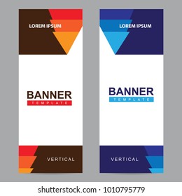 Modern abstract roll up banner