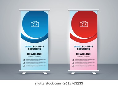 Modern abstract roll up template