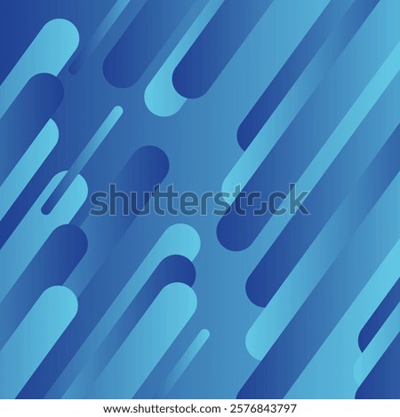 Modern abstract round shape geometric blue background