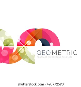 Modern abstract round shapes repititon vector background