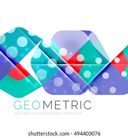 Modern abstract round shapes repititon vector background