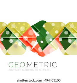 Modern abstract round shapes repititon vector background