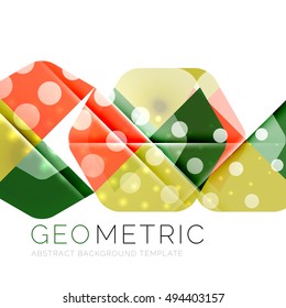 Modern abstract round shapes repititon vector background