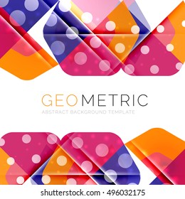 Modern abstract round shapes repititon vector background
