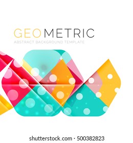 Modern abstract round shapes repititon vector background