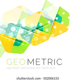 Modern abstract round shapes repititon vector background