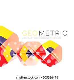Modern abstract round shapes repititon vector background