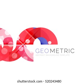 Modern abstract round shapes repititon vector background