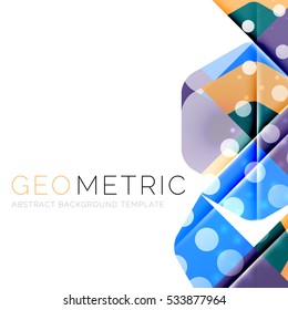 Modern abstract round shapes repititon vector background