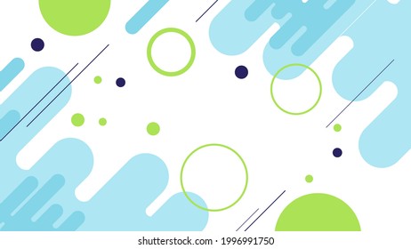 Modern abstract rounded geometric vector background
