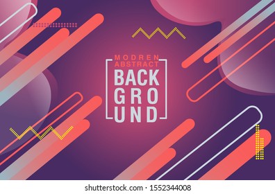 Modern abstract  rounded with wavy vector gradient ilustration for background or pattern