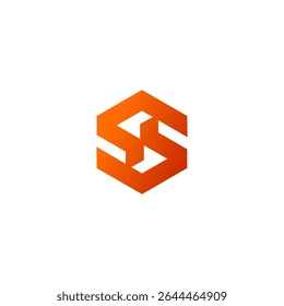 Modern Abstract S Letter Hexagon Logo Design