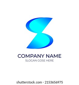 Modern abstract S logo। s letter mark