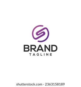 Diseño del logotipo de la marca de letra S abstracta moderna para finanzas, construcción, arquitectura e inmuebles.