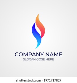 Modern abstract S Logo । S letter mark.