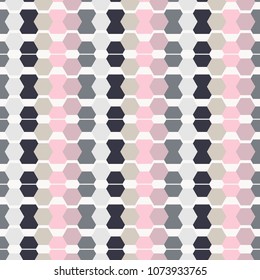 Modern abstract seamless geometric pattern in retro scandinavian style.  Minimalistic artwork. Pastel colors. Abstract vector background