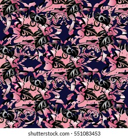 Modern abstract seamless pattern. 3d background.