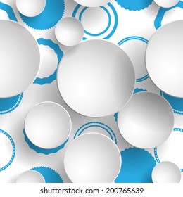 Modern abstract seamless pattern with circles Vector illustration 