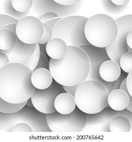 Modern abstract seamless pattern with circles Vector illustration 