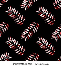 Modern abstract seamless pattern with creative colorful tropical leaves for design. Retro bright summer background. Jungle foliage illustration. Swimwear botanical design. Vintage exotic print. Vector