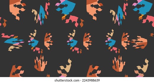 Patrón abstracto moderno sin fisuras. diseñado con ideas creativas