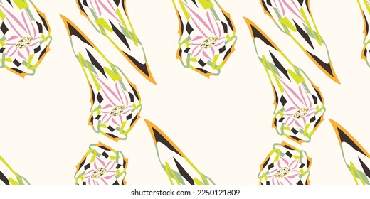 Modern abstract seamless pattern. fashionable template for design. new design 2023